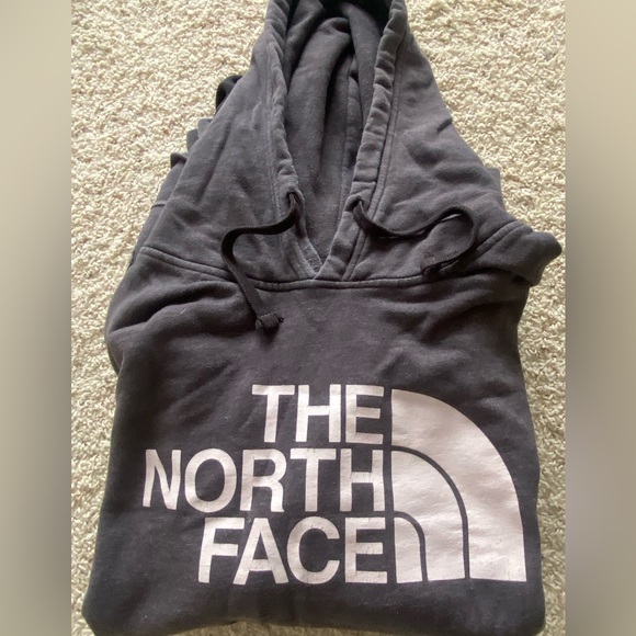 North Face Charcoal Sweatshirt Hoodie - Big and Tall - Picture 2 of 5